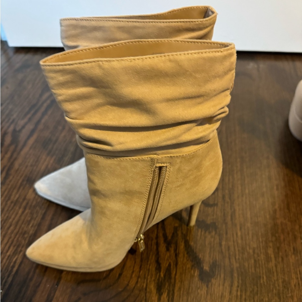 Jessica Simpson Slouch booties. Size 6.5. ivory